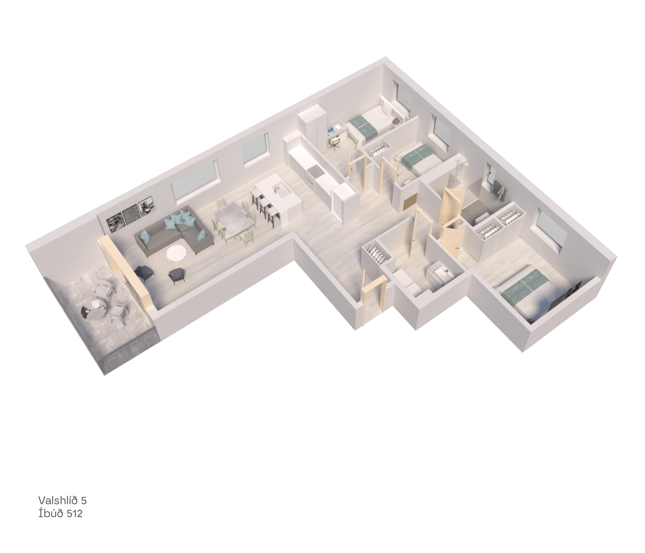 Grunnteikning fyrir 512